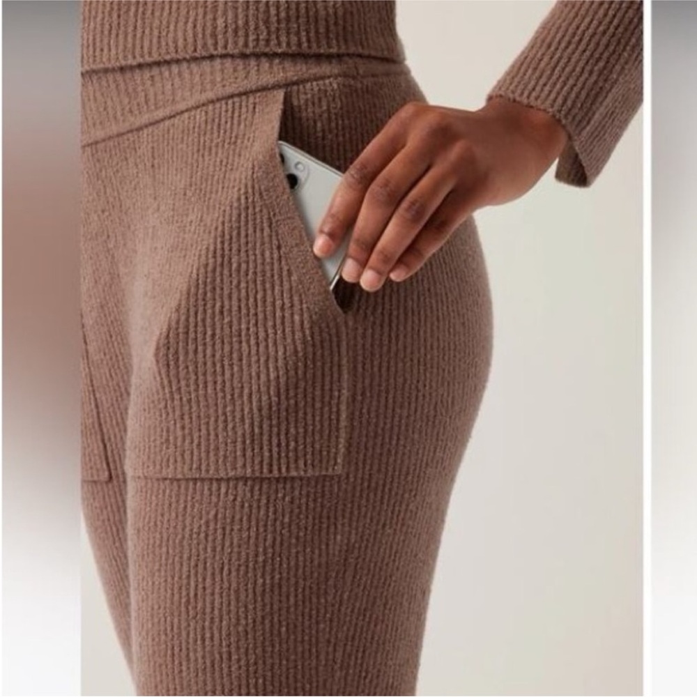 Athleta Felicity Cozy Lounge Pant Brown XL - Picture 3 of 15